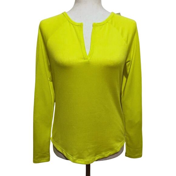 Jenni NWT Bright Yellow Long Sleeves Sleepwear Top Women Various - Picture 1 of 9